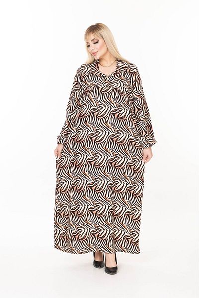 mervemoda γυναικείο μακρυμάνικο plus size υφαντό καλοκαιρινό μακρυμάνικο φόρεμα