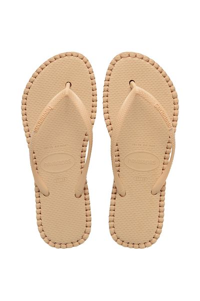 Havaianas Slim Flatform Loop Golden Women's Slippers