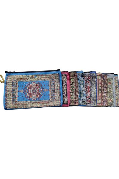 erdoğan hobi Cloth Wallet 10 Pieces Kilim Patterned Cloth Wallet 10X15Cm Gift Patterned Cloth Wallet Gift Wallet