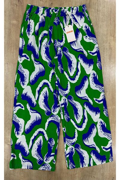 Edacan Women's Wide Leg Oversize Woven Trousers with Pockets