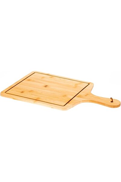 AKDC طبق بيتزا من الخيزران 40 سم × 26 سم (1 سم بني)