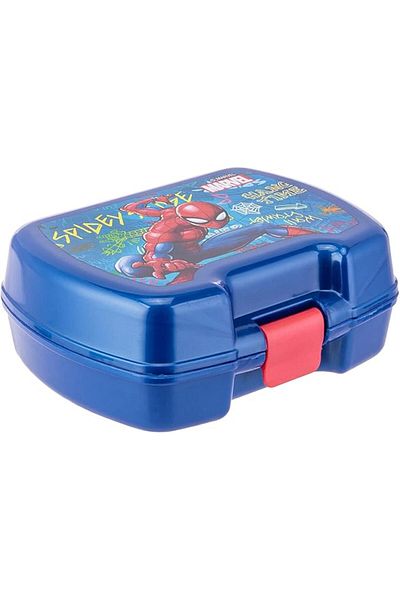 AKDC Snack Box Spiderman L(8CM) XW(10CM) XH(4CM) Red and blue