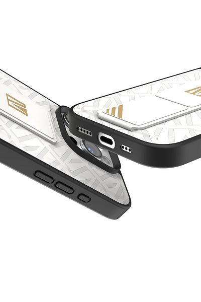 Levelo Morphix Cuero Gripstand Case For iPhone 16 Pro Max - White