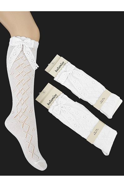RSTM Boutique Ribbon Detailed Girl Fishnet Socks