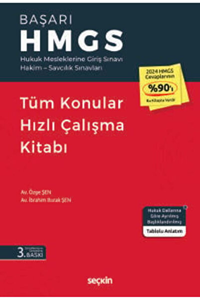 Seçkin Yayıncılık BAŞARI - HMGS Tüm Konular Hızlı Çalışma Kitabı İbrahim Bura...