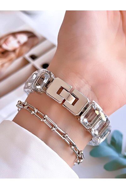 Coliseum Vintage Series Stone Cord Model Women's Wristwatch and Bracelet Gift