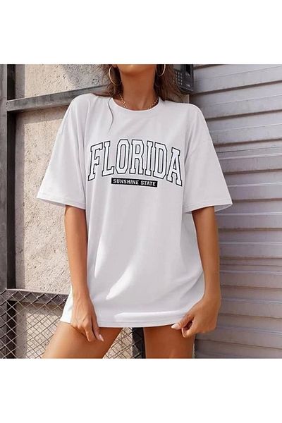 POLEXP Tricou cu imprimeu MyTerrax Crew Neck - Alb
