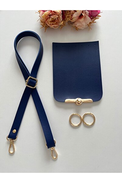 zg hobi aksesuar شماعة من الجلد الصناعي لحقائب الحياكة، طقم غطاء