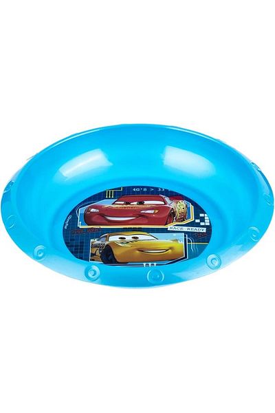 AKDC Snack Plate Cars L(16cm) xW(16cm) xH(3cm) Blue