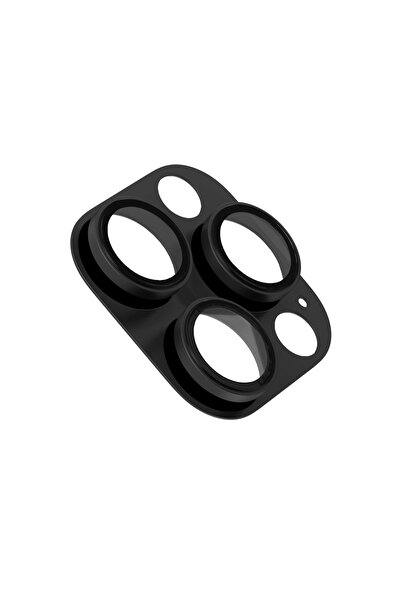 Levelo واقي عدسة الكاميرا تريو برو لجهاز ايفون 16 برو/برو ماكس - اسود