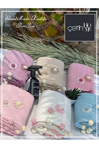 Çetinhome Набір рушників з помпонами, 6 штук