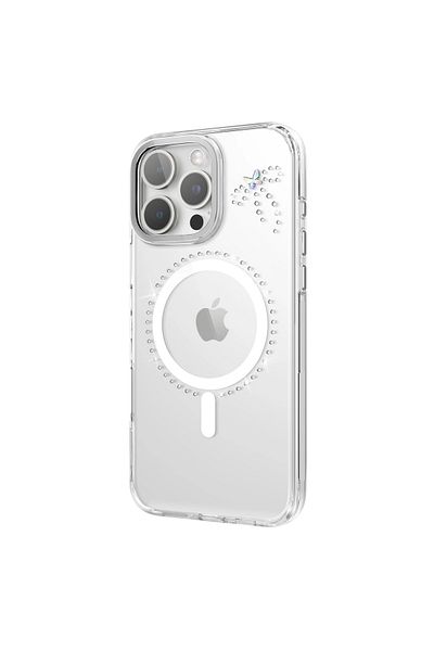 Levelo جراب Butterfly Magsafe لهاتف iPhone 16 Pro Max - شفاف