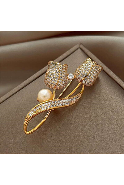 Choice رين هو فريندشيب BC23Y0146 بروجر كوري مرصع بالكامل بأحجار الراين واللؤل...