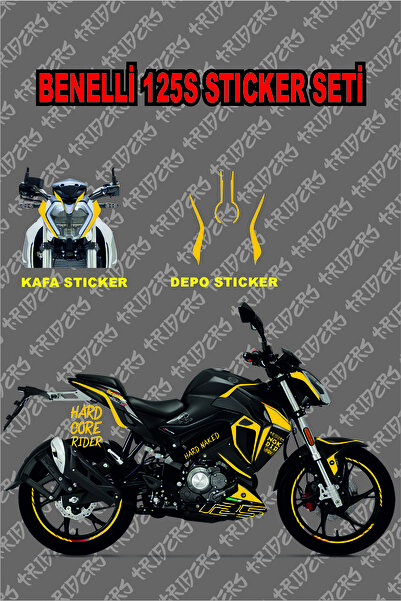 TRİDERS Benelli 125s Sticker  Seti SARI