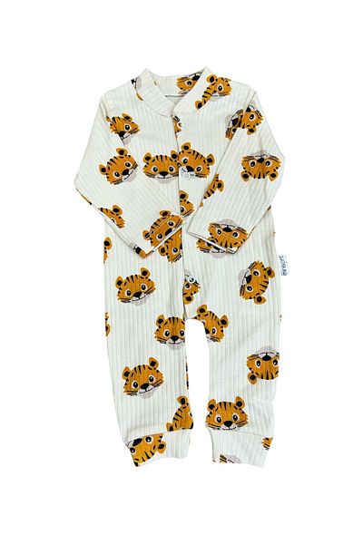 FEBA STORE Tiger Pattern &100 Cotton Jumpsuit