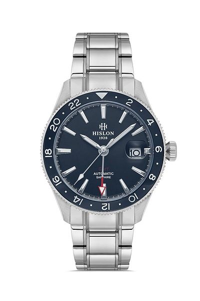 Hislon Gmt Sd153T-11Ss Men's Wristwatch