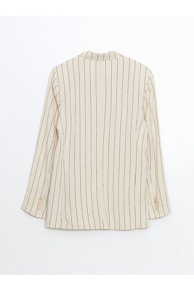 LC Waikiki Νέα σεζόν ριγέ γυναικείο μπουφάν Blazer - S5JU31Z8