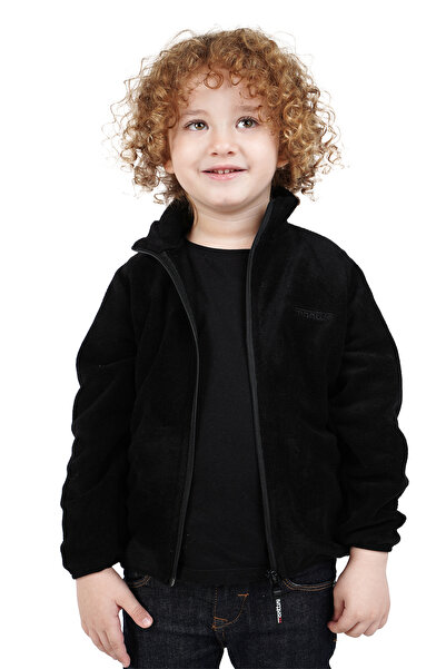 Merdia Kids Boy's Fleece Stand Collar Zippered Sweatshirt Cardigan Jacket