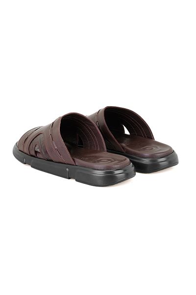 Desa Herbert Brown Men's Leather Slippers