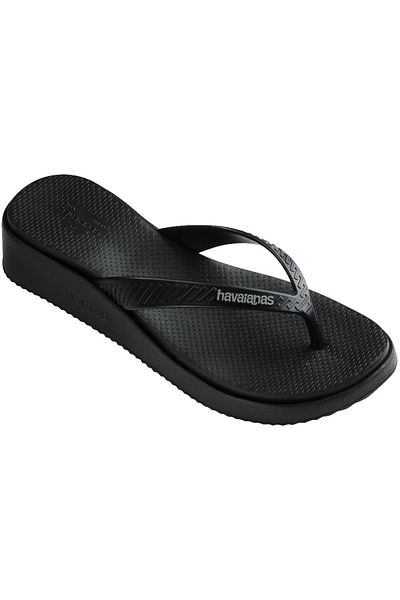 Havaianas High Platform Black Women's Slippers