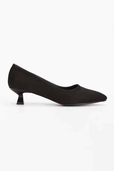 GULT Black Stiletto Shoes and Bag Set
