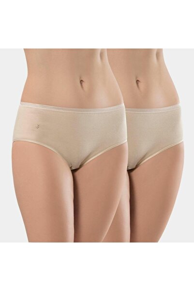 TÜREN Chiloți de bikini din bumbac, fără cusături, din 2 piese, pentru femei 234/Ten