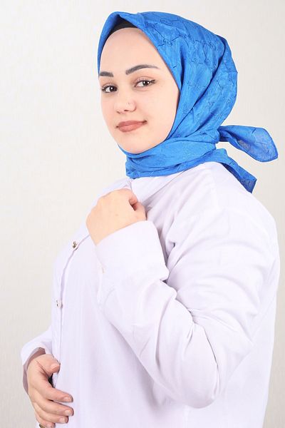PİRAMİT Φουλάρι με μονόγραμμα πυραμίδας με μοτίβο - Μοτίβο-01 - Χρώμα-07
