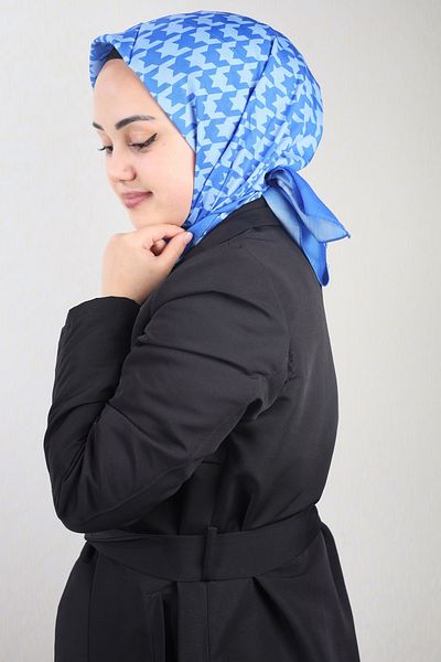 Emproyal Φουλάρι από φυσικό βαμβάκι με σχέδιο - Μοτίβο-07 - Χρώμα-35