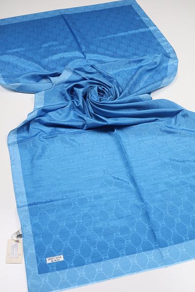 Hint İpek Indian Silk Patterned Monogram Shawl - Pattern-06 - Color-19