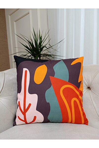 Home Husă de pernă cu model geometric colorat |   Imprimare digitală pe două ...