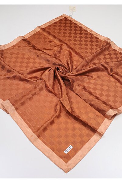 Hint İpek Kendinden Desenli Monogram Eşarp - Desen-06 - Renk-06