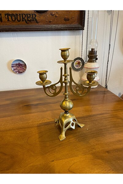 ANTİKA AYAL Antika 3 lü Şamdan