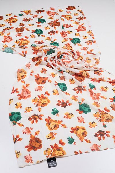 Modakaşmir Fashionable Cashmere Patterned Bamboo Crash Shawl - Pattern-03 - Color-08