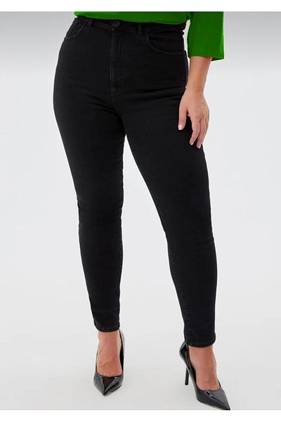 Era Lisa BLACK LYCRA PLUS SIZE LARGE WOMEN'S JEANS