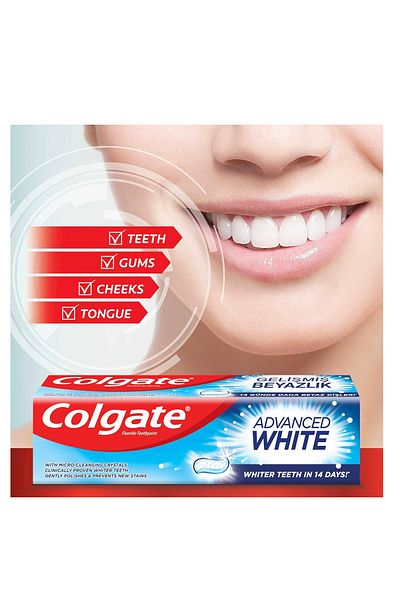 Colgate Toothpaste Advanced White Fluoride 100 ml X 3