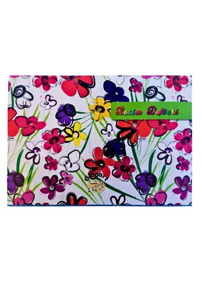 Glanart 60 Sheets Drawing Notebook Medium Size 21X29,5 cm with Velcro on the Edge 1 Pcs