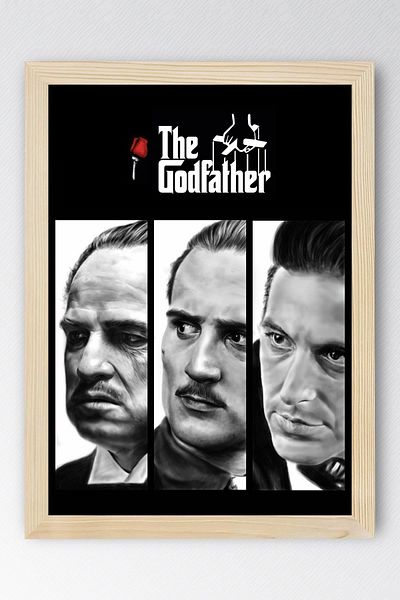 Saturn Pictură înrămată The Godfather - Pictură poster film The Godfather