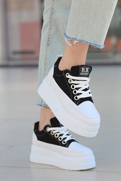 kajal ayakkabı FRM 017 Αθλητικά παπούτσια από λινά ψηλή σόλα