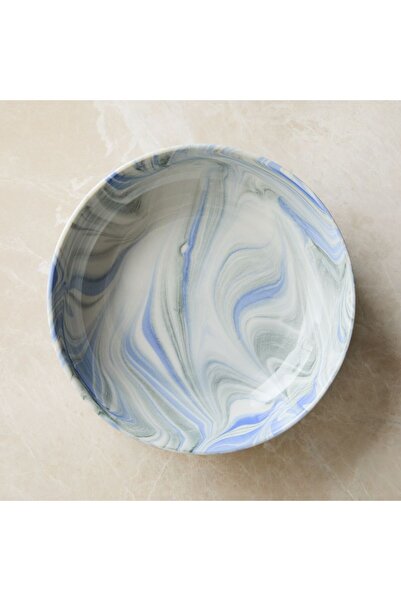 westelm Mermer Swirl Makarna Kasesi, Şık ve Dayanıklı Seramik Tasarım