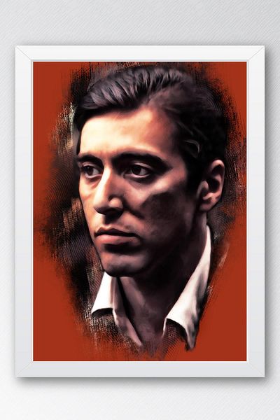 Saturn Επιτραπέζιο Πίνακας με κορνίζα The Godfather - Πίνακας αφίσας ταινίας The Godfather