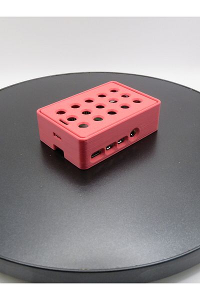 MODA صندوق حماية للطباعة ثلاثية الأبعاد متوافق مع Raspberry Pi 4 - تصميم مزود بفتحات تهوية ومتين وأنيق