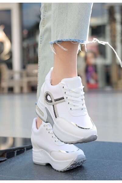 kajal ayakkabı MDLN 260 Desen Detaylı Spor Ayakkabı