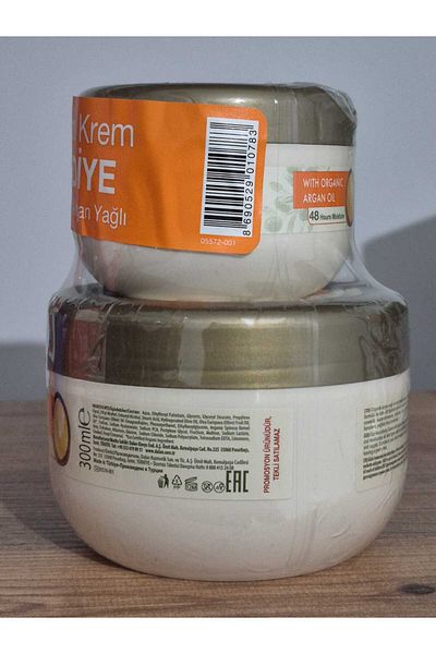 Dalan Argan Oil Cream 250 Ml+150 ml Fast Absorbing D'Olive Nourishing with Gift