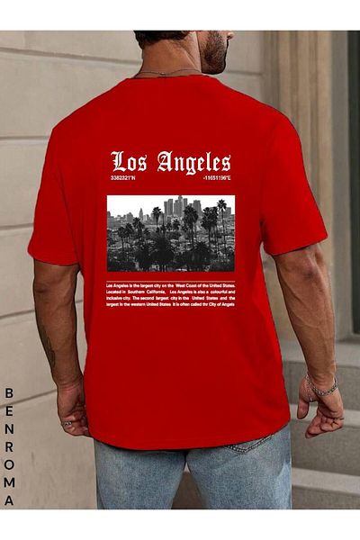 BENROMA 1 Product Is a Gift for Purchases of 6 or More Oversized Back Printed Unisex T-Shirt Printed