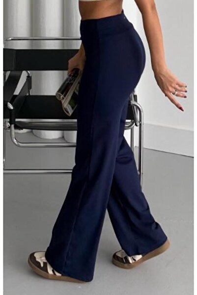 Paw Garage Жіночі штани-леггінси з еластичним шардом і широкими штанинами