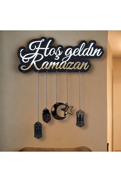 HippoDeco Hoş Geldin Ramazan Dekoratif Duvar Süsü Pleksi Ayna Ramazan Süsü İs...