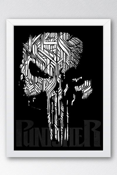 Saturn Tabloul cu rame The Punisher - Poster de desene animate Marvel