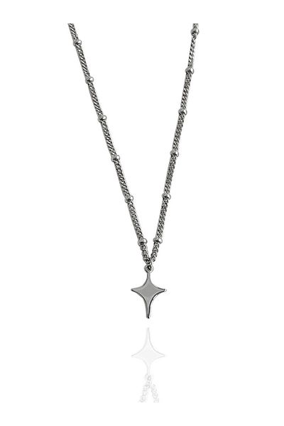 Choice 45cm SILVER PLATED Simple Trendy Star Hollow Choker Necklace Pendant Neck Jewelry Accessories Women