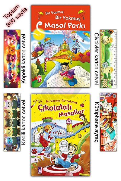 Timaş Çocuk 6-7 Yaş Bir Varmış Bir Yokmuş Masal Parkı Çikolatalı Masallar (Fl...