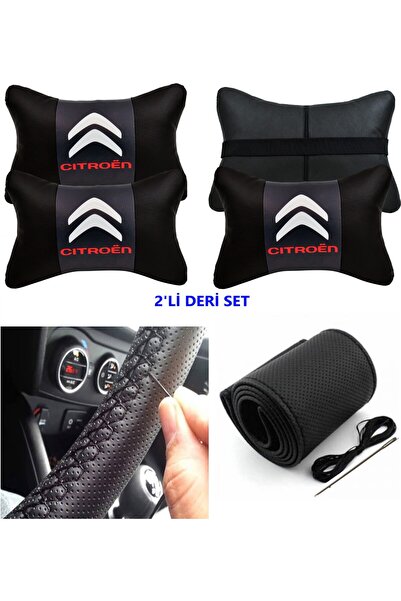 AYAZGRUP Citroën C-Elysée Serisine Uyumlu Dikmeli Direksiyon Kılıfı+2'Li Oto ...